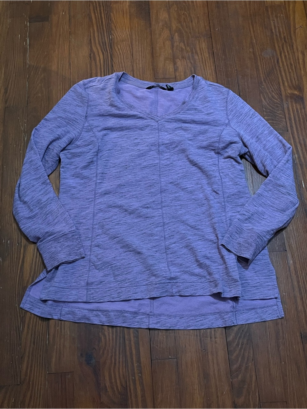 H by Halston Lavender Long-Sleeve V-Neck Top